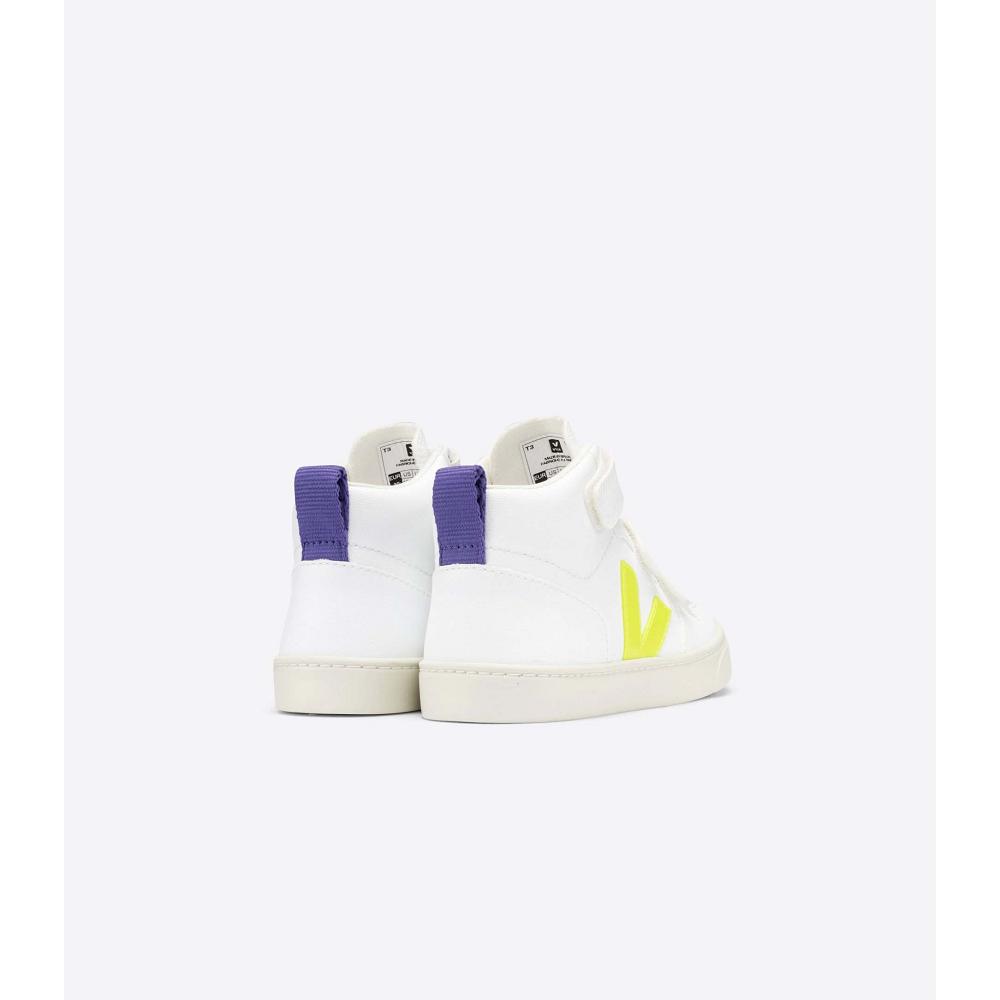 Veja V-10 MID CWL Schoenen Kinderen White/Purple | NL 797CTV